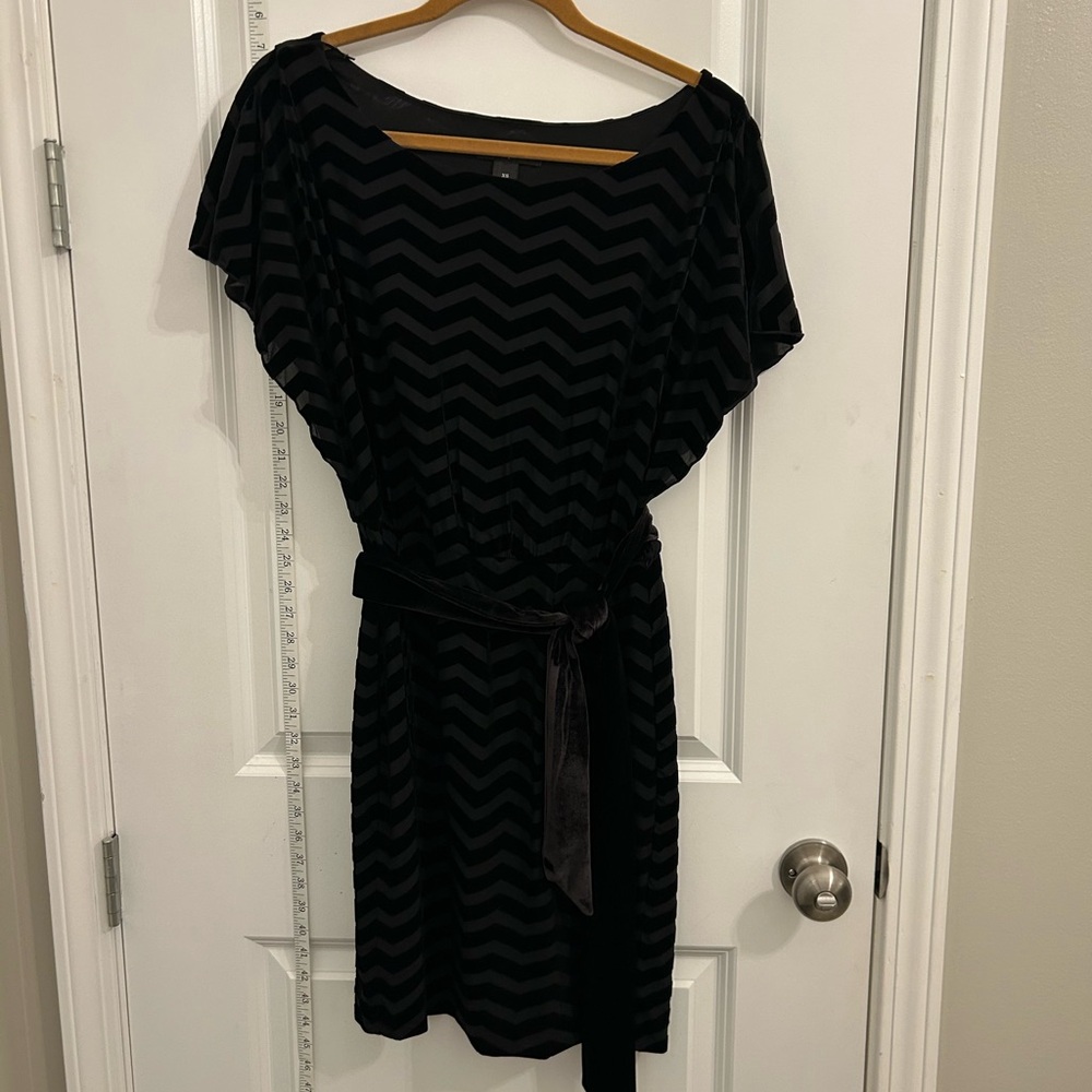 White House Black Market Black Sheath Dress with Dolman Sleeves